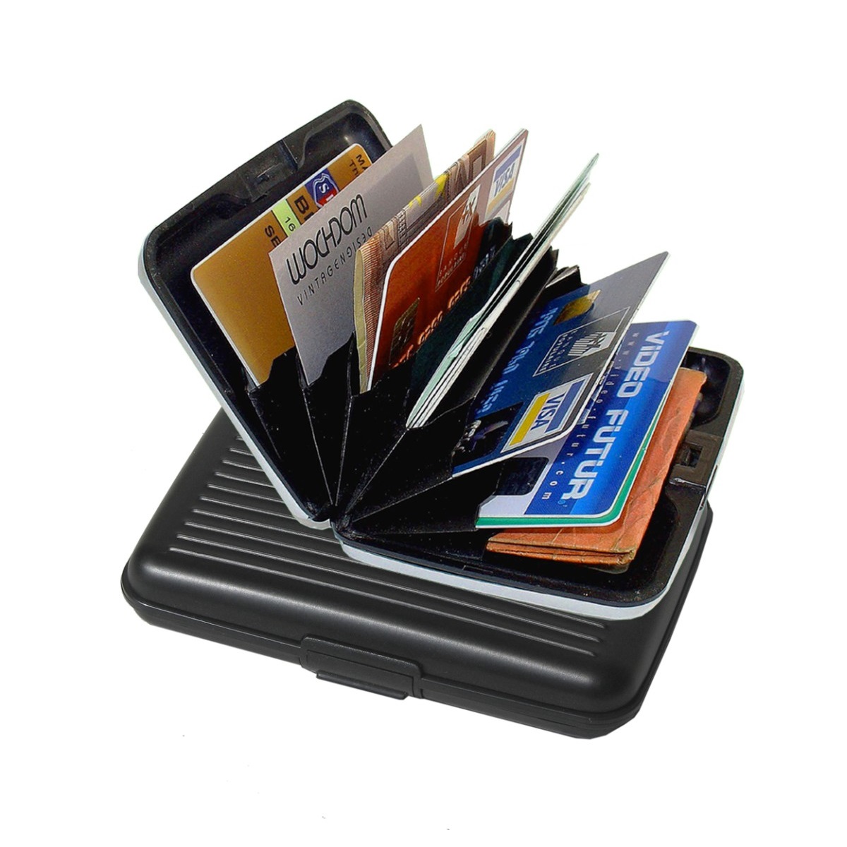 OGON Aluminum Wallet - Black